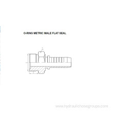 Metric Male O-Ring Flat Seal 10311